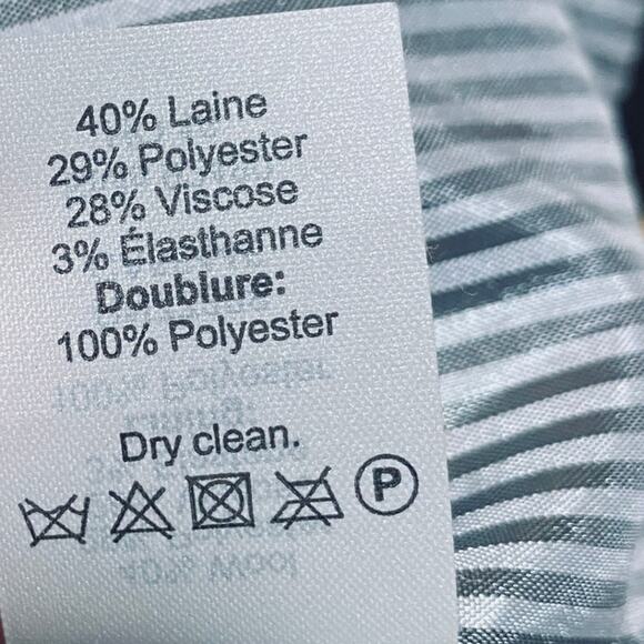 J Crew Schoolboy Blazer Jacket Wool Blend Gold Crest Buttons Black Womens 8 - Picture 11 of 11